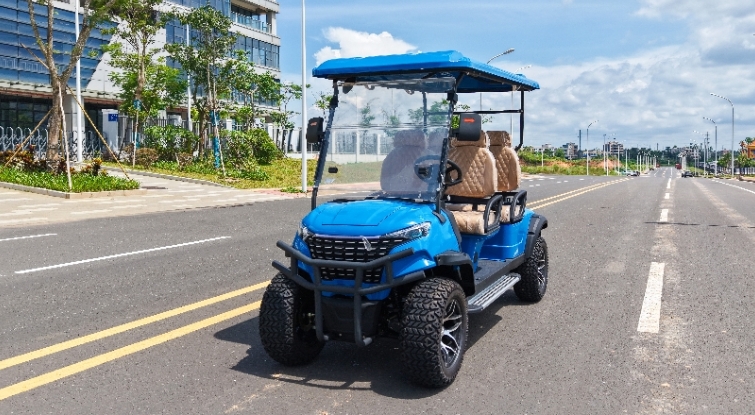 深藍色款高爾夫球車